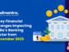 7 Key Financial Changes Impacting India's Banking Sector from November 2025